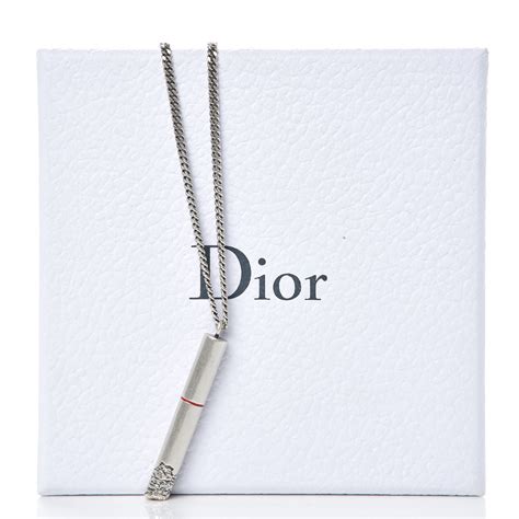 dior cigarette necklace buy|dior letters necklace value.